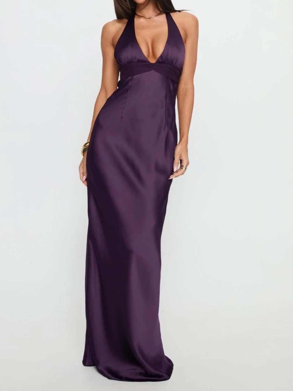 Princess Polly Odyssa Halter Maxi Dress Purple